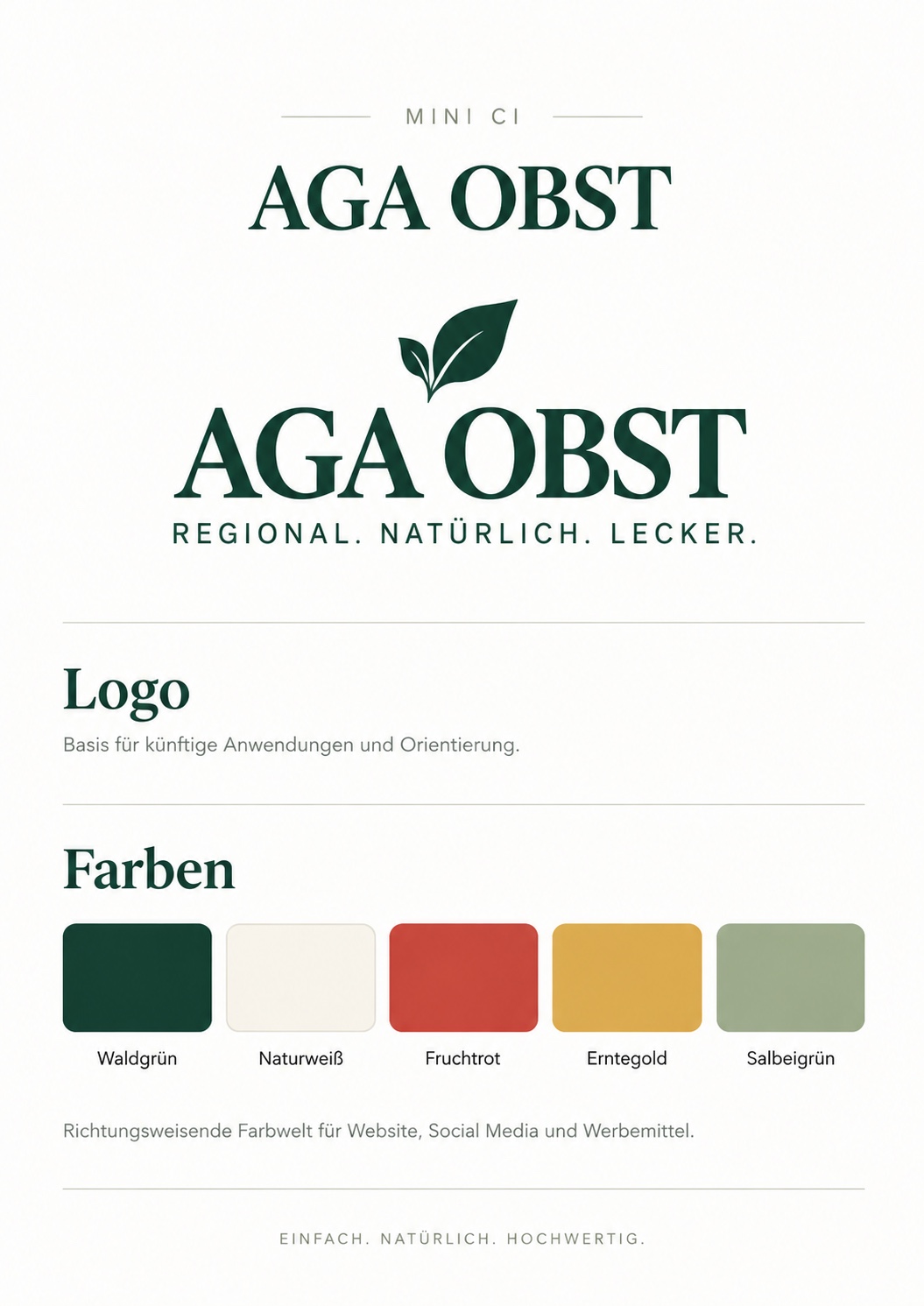 AGA OBST – Regional. Natürlich. Lecker.